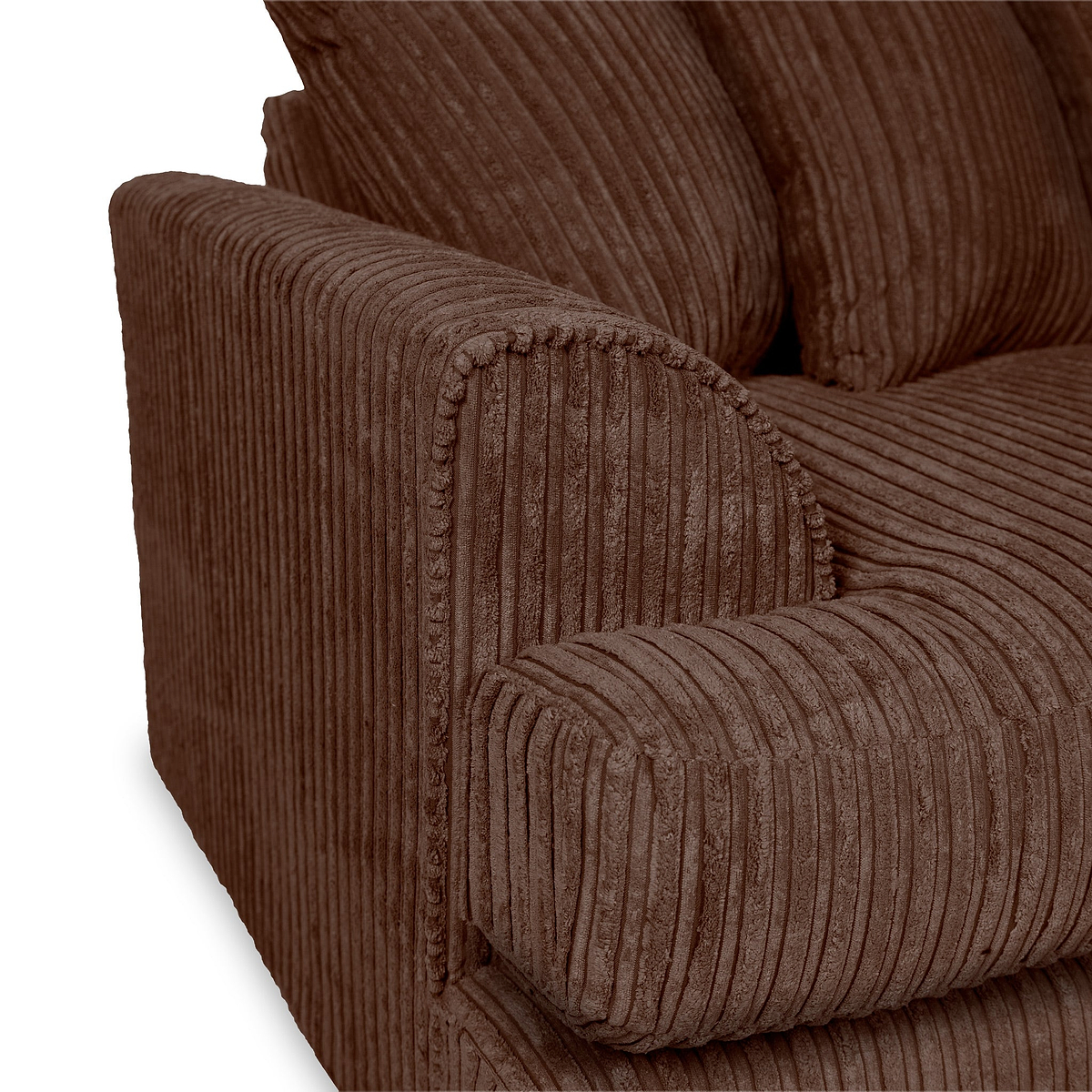 Bletchley Chocolate Jumbo Cord Corner Sofa