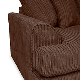 Bletchley Chocolate Jumbo Cord Corner Sofa