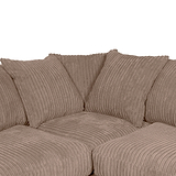 Bletchley Coffee Jumbo Cord Corner Sofa