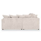 Bletchley Cream Jumbo Cord Corner Sofa