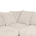 Bletchley Cream Jumbo Cord Corner Sofa
