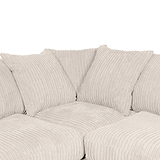 Bletchley Cream Jumbo Cord Corner Sofa