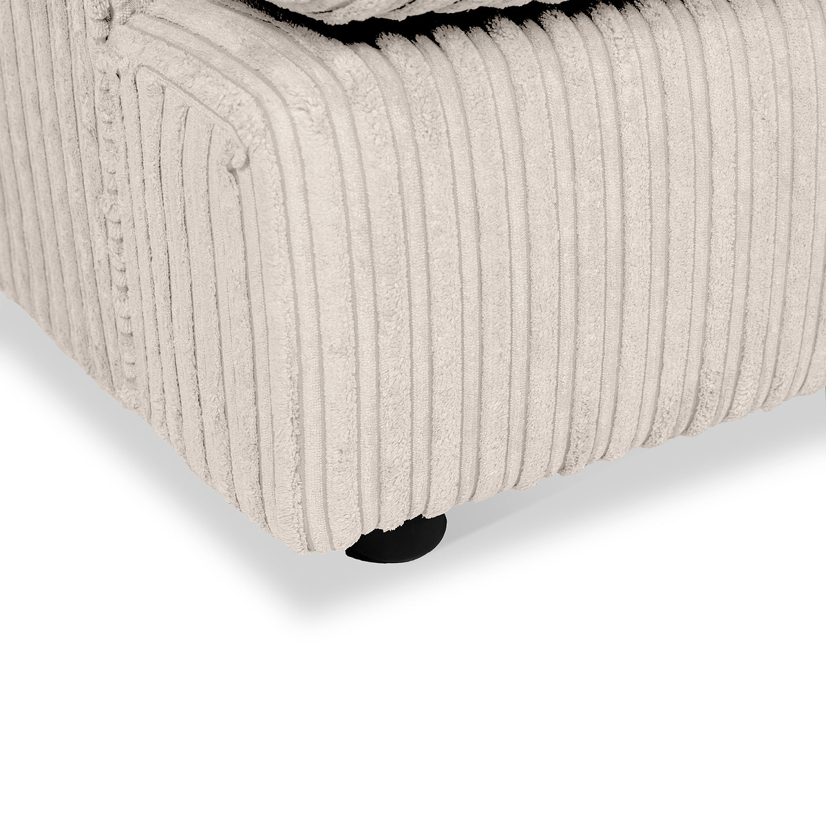 Bletchley Cream Jumbo Cord Corner Sofa