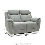 Hadlow Power Recliner 2 Seater Sofa Grey from Roseland Furniture