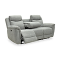 Hadlow Power Recliner 3 Seater Sofa With Console Grey from Roseland Furniture