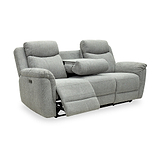 Hadlow Power Recliner 3 Seater Sofa With Console Grey from Roseland Furniture