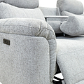Hadlow Power Recliner 3 Seater Sofa With Console Grey from Roseland Furniture