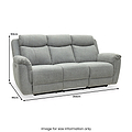 Hadlow Power Recliner 3 Seater Sofa With Console Grey from Roseland Furniture