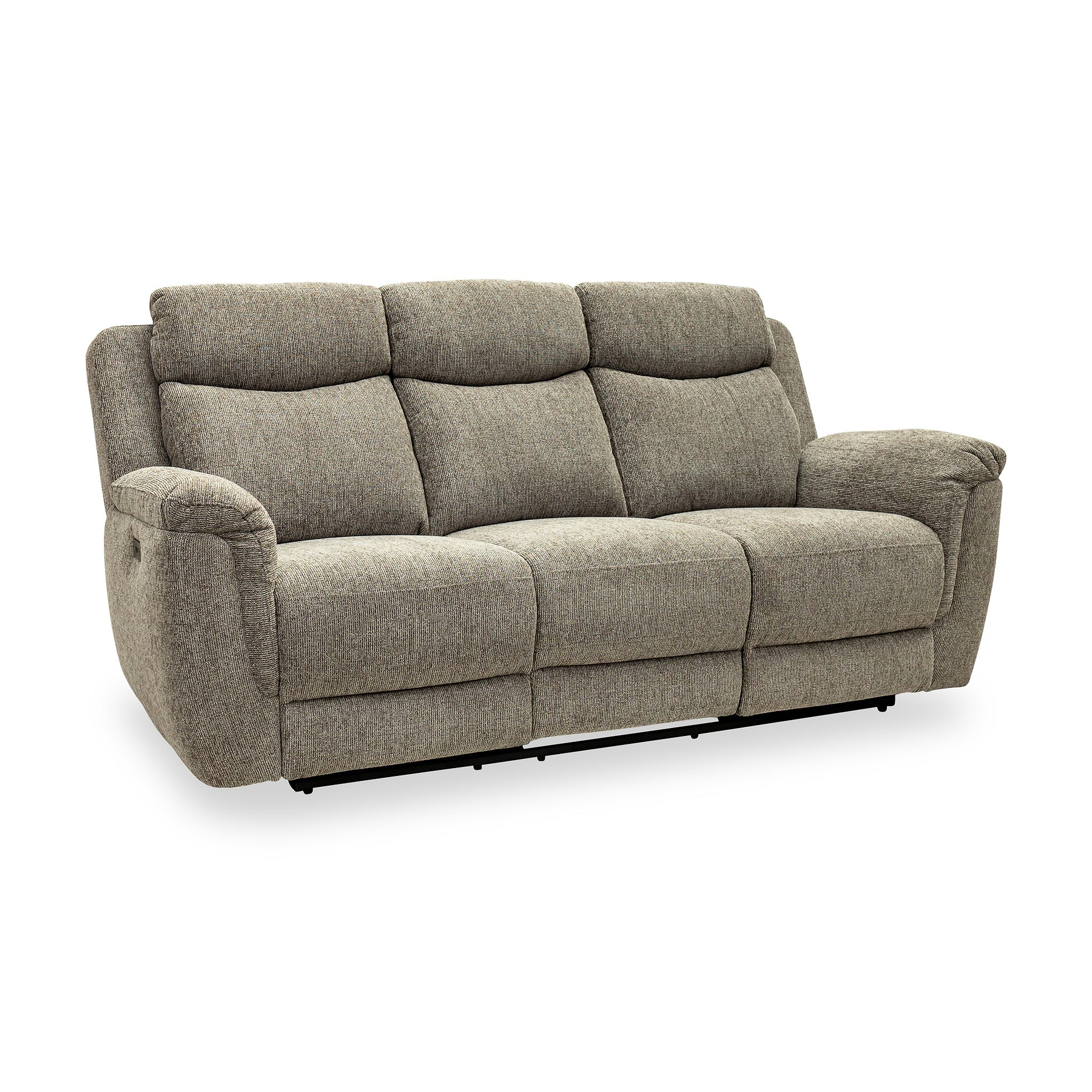 Hadlow Power Recliner 3 Seater Sofa With Console Pebble from Roseland Furniture