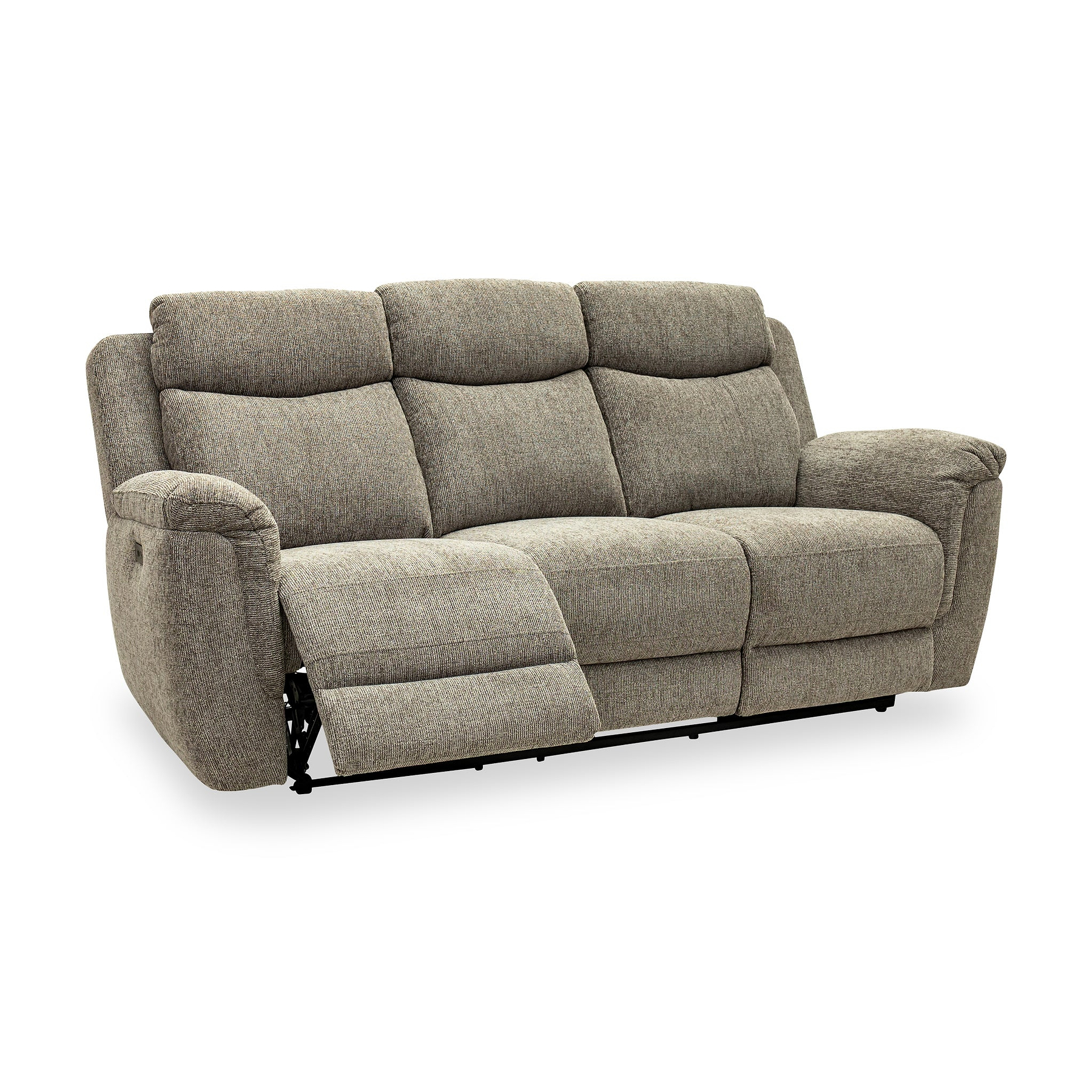 Hadlow Power Recliner 3 Seater Sofa With Console Pebble from Roseland Furniture