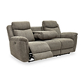 Hadlow Power Recliner 3 Seater Sofa With Console Pebble from Roseland Furniture