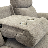 Hadlow Power Recliner 3 Seater Sofa With Console Pebble from Roseland Furniture