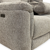 Hadlow Power Recliner 3 Seater Sofa With Console Pebble from Roseland Furniture