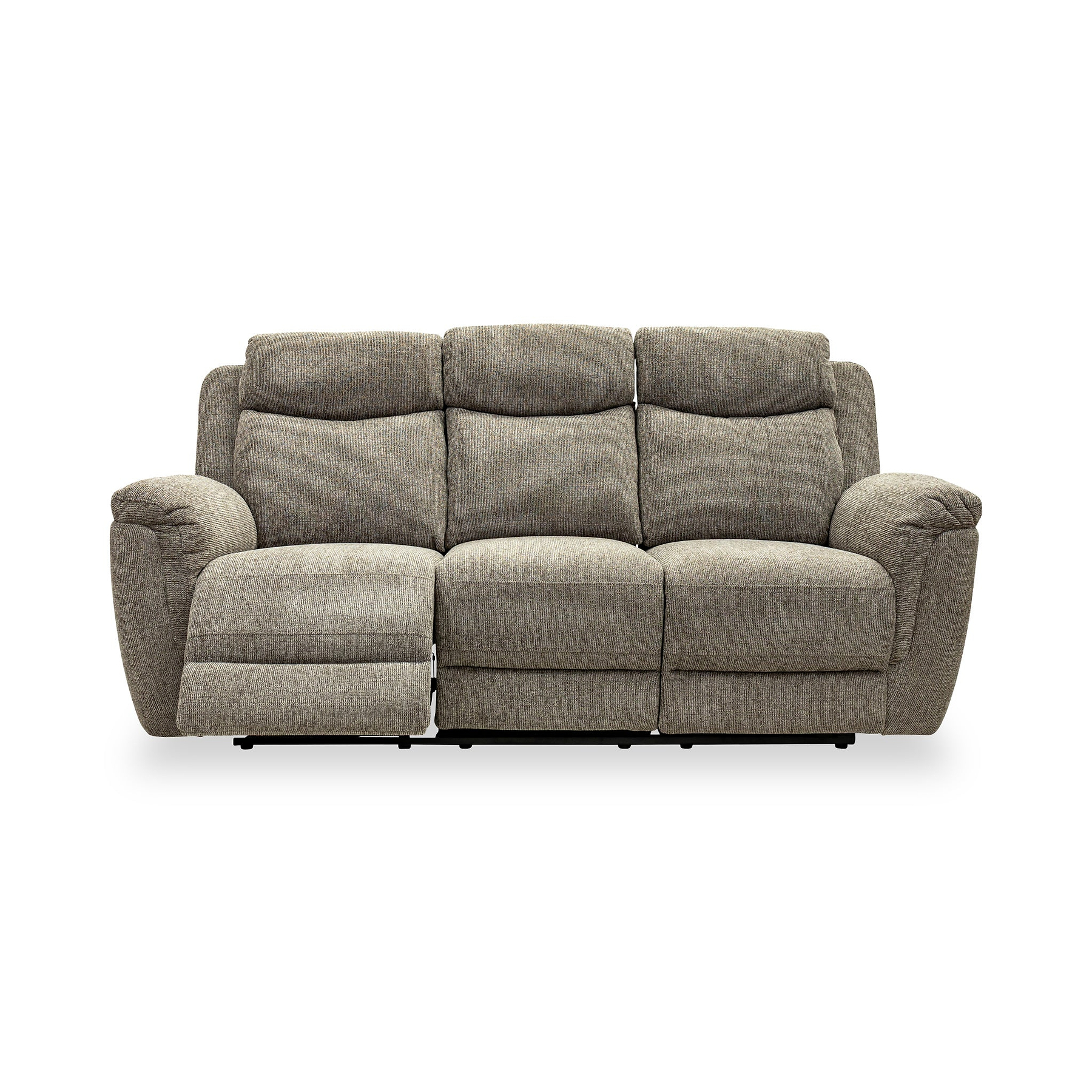 Hadlow Power Recliner 3 Seater Sofa With Console Pebble from Roseland Furniture