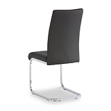 Flo Charcoal Faux Leather Dining Chair