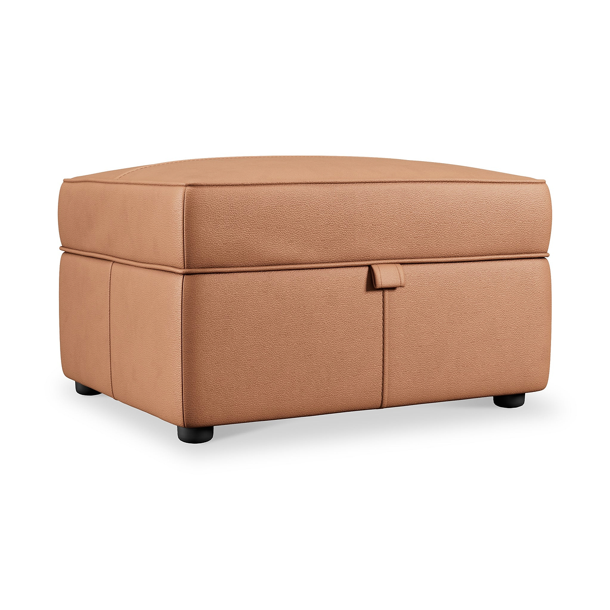 Edison Leather Storage Footstool Saddle from Roseland Furniture