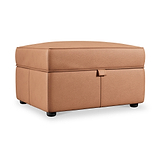Edison Leather Storage Footstool Saddle from Roseland Furniture