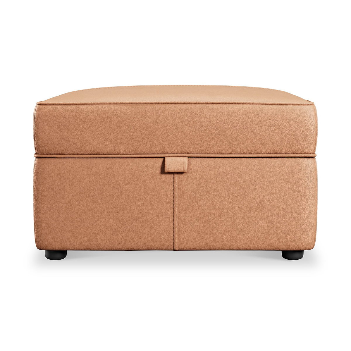 Edison Leather Storage Footstool Saddle from Roseland Furniture
