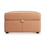 Edison Leather Storage Footstool Saddle from Roseland Furniture