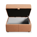 Edison Leather Storage Footstool Saddle from Roseland Furniture
