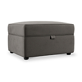 Edison Storage Footstool Asphalt Dims from Roseland Furniture