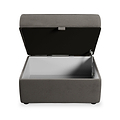 Edison Storage Footstool Asphalt Dims from Roseland Furniture
