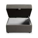 Edison Storage Footstool Asphalt Dims from Roseland Furniture