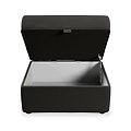 Edison Storage Footstool Black from Roseland Furniture