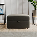 Edison Storage Footstool Black from Roseland Furniture