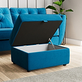Edison Storage Footstool Marine from Roseland Furniture