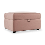 Edison Storage Footstool Blush Pink from Roseland Furniture