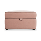 Edison Storage Footstool Blush Pink from Roseland Furniture