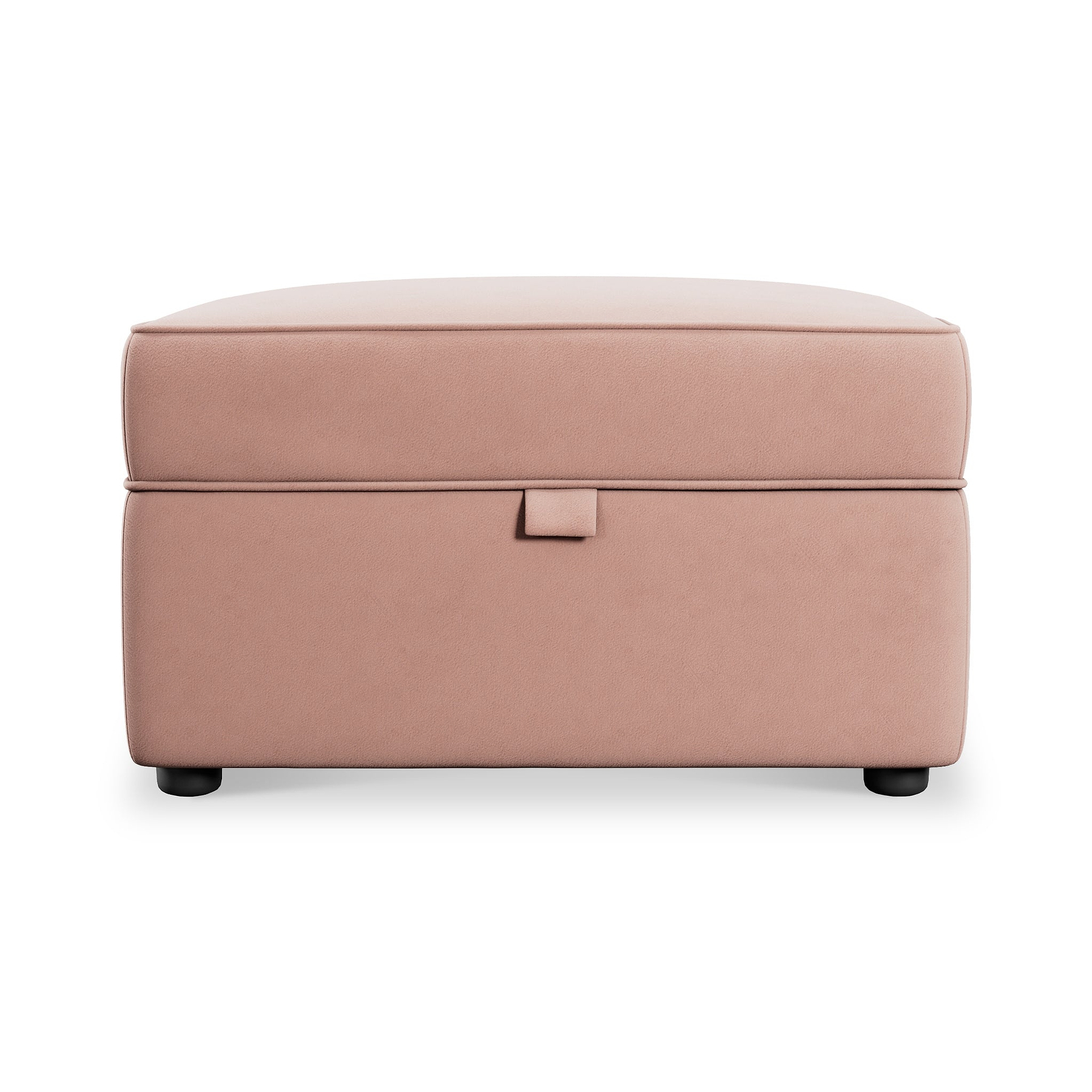 Edison Storage Footstool Blush Pink from Roseland Furniture