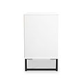 Callo Fluted 3 Drawer Wide Chest Matt White from Roseland Furniture
