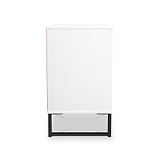 Callo Fluted 3 Drawer Wide Chest Matt White from Roseland Furniture