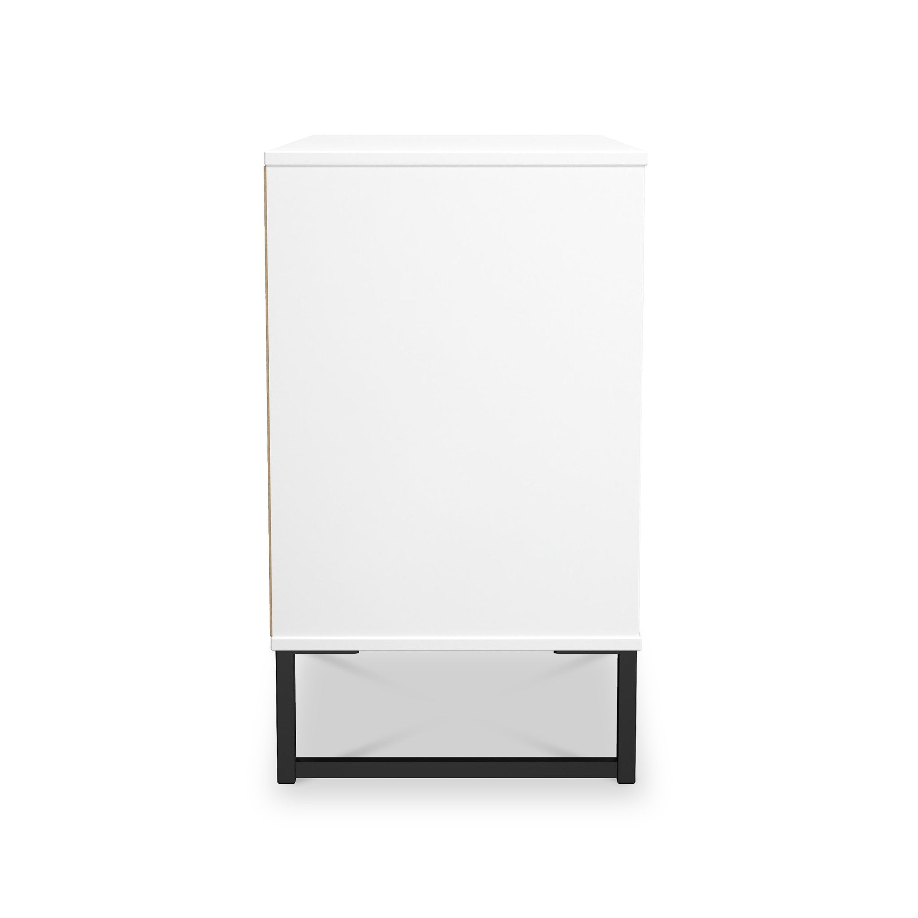 Callo Fluted 3 Drawer Wide Chest Matt White from Roseland Furniture