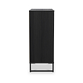 Callo Fluted 5 Drawer Chest Matt Black from Roseland Furniture