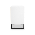 Callo Fluted 6 Drawer Wide Chest Matt White from Roseland Furniture