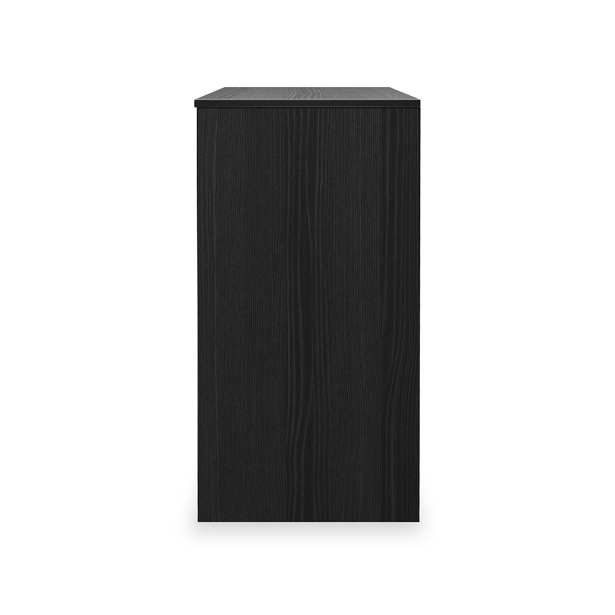 Callo Fluted 4 Drawer Dressing Table Matt Black from Roseland Furniture