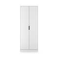 Callo Fluted Full Hanging Wardrobe Matt White from Roseland Furniture