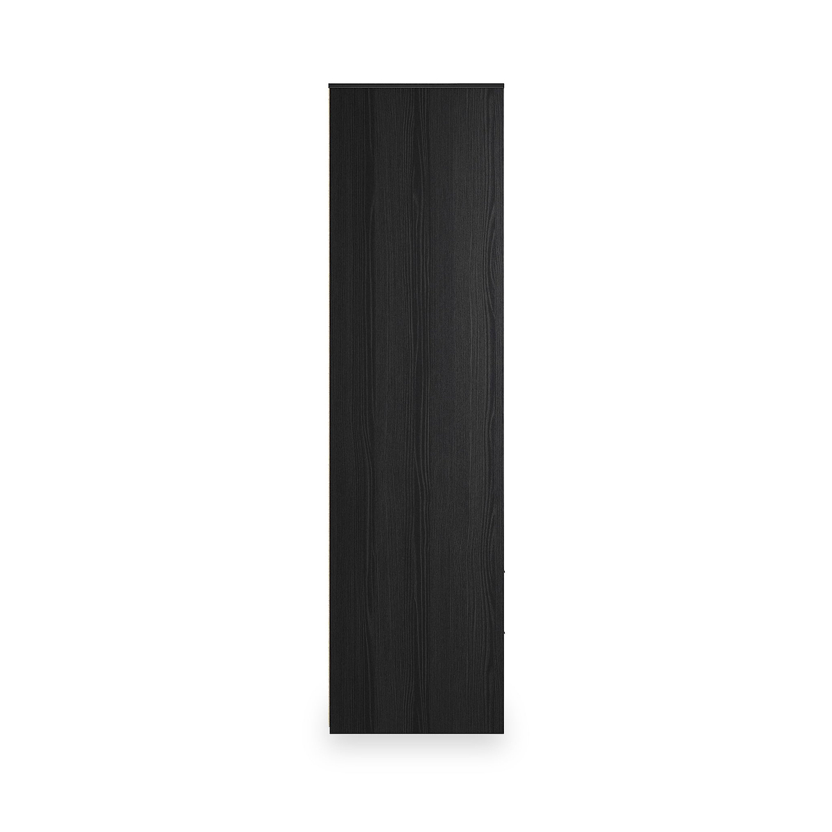 Callo Fluted Double Wardrobe With 2 Drawers Matt Black from Roseland Furniture