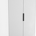 Callo Fluted Double Wardrobe With 2 Drawers Matt White from Roseland Furniture