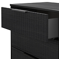Callo Fluted 3 Drawer TV Unit Matt Black from Roseland Furniture
