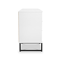 Callo Fluted 6 Drawer Sideboard Matt White from Roseland Furniture