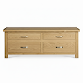 London Oak Large Smart TV Stand from Roseland Furniture