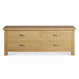 London Oak Large Smart TV Stand from Roseland Furniture