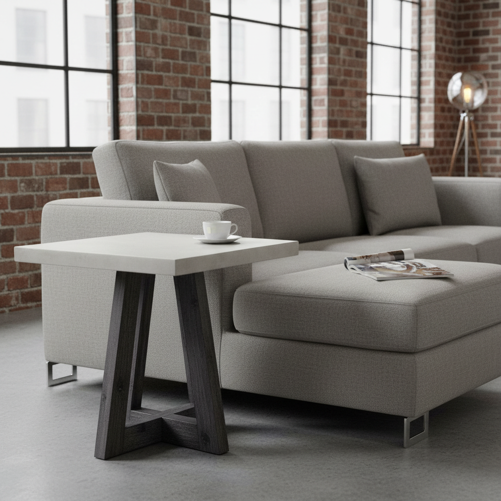 Saltaire Grey Side Table from Roseland Furniture