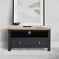 Farrow Charcoal 90cm Small TV Unit for living rooms