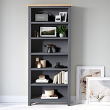 Farrow Charcoal Large Bookcase for living room