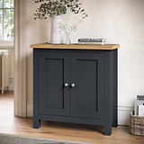 Farrow Charcoal Cupboard from Roseland Furniture - Lifestyle Shot